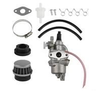 Yhenlovtt Ensemble comprenant un filtre à air pour deux mini motos 47cc49cc 13 mm comprend des conduites de carburant, des joints de filtre en aluminium, des joints de carburateur, des vis de
