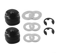 Yhenlovtt Ensemble de bagues de roue avant 9040h en métal pour tondeuse Craftsman et tracteur avec cache-moyeu de jardin, rondelles de butée, rondelles de retenue Eclips, pelouse