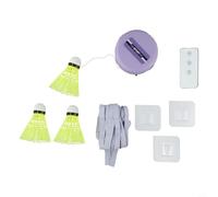 Yhenlovtt Entraîneur de badminton réglable avec télécommande et automatique pour s'entraîner en solo, vitesse intérieure, angle intérieur, équipement d'entraînement de badminton (3 balles)