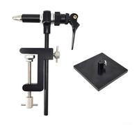 Yhenlovtt Étau de fixation de mouches avec tête de serrage rotative à 360° et base en acier pour échelle de 2/0-24 hameçons compatible avec table de pêche à la mouche Plus Fishing F (D)