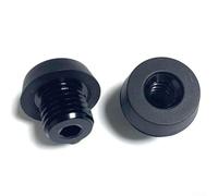 Yhenlovtt Extension de pare-chocs arrière de billard en caoutchouc pour queue de billard - 3 fils de plus de 8 à 11 mm - En aluminium noir - Accessoires pour queues de billard (D)