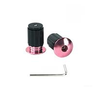 Yhenlovtt Extrémité de guidon de vélo en alliage d'aluminium pour route, montagne, vélos pliants avec guidon de 18 à 20 mm, léger pour bouchon d'extension usiné CNC - Pac (rose)
