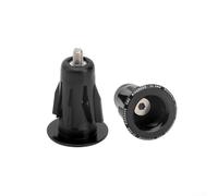 Yhenlovtt Extrémités de guidon de vélo en alliage d'aluminium et housse de protection pour guidon de 22 à 24 mm, accessoires de cyclisme (noir)