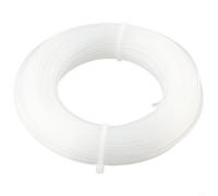 Yhenlovtt Fil blanc de 20 m pour débroussailleuse en nylon - Corde de 16 mm - Cordon de coupe résistant de 20 mm - Pour tonte et jardin - Remplacement transparent (16 mm)