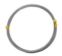 Yhenlovtt Fil de pêche de précision résistant avec revêtement en acier flexible Test résistant aux morsures 231,3 kg Ligne d'eau salée 304 pour acier inoxydable (45,4 kg)