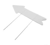 Yhenlovtt Flèche de jardin vierge mariage avec sol pour 17 sextuor directionnel et panneau en plastique ondulé étanche panneau de cour Diy X Signage extérieur fêtes pouces piquets (1 pièce)