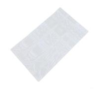 Yhenlovtt Garde Anti-rayures Étanche PVC Texture Blanc Plus B Mountain pour Vélo Plus Route pour Vélo Cadre 3D pour Vélo Avant Fourche Protection pour Autocollants