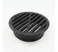 Yhenlovtt Grille de drainage de sol ronde, construction en plastique avec protection contre les débris et les fuites de terre, s'adapte aux tuyaux d'égout de 7,6 cm et 10,2 cm pour pelouses, terrasses