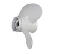 Yhenlovtt Hélice de bateau en acier inoxydable 11 1/8 x 13 pouces pas pour moteurs hors-bord 40-60HP, 3 pales rotation à droite, compatible avec les modèles de moyeu à 13 dents