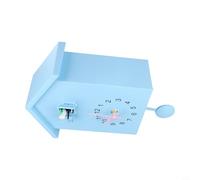Yhenlovtt Horloge coucou avec appel d'oiseau accordable et pendule moderne en ABS pour décoration de maison, salon, bureau, blanc, vert, bleu (bleu)