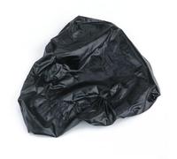 Yhenlovtt Housse de selle de vélo imperméable avec élastique, housse de protection contre la pluie en PVC pour sièges de vélo, convient à la plupart des selles de vélo, noir (29 x 27 cm)