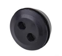 Yhenlovtt Œillet de réservoir de carburant à 2 trous en caoutchouc avec tuyaux de carburant jaunes de 5 mm et 3,5 mm, matériau EPDM, pour débroussailleuse et tondeuse à gazon à essence