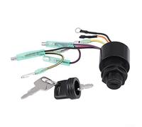 Yhenlovtt Interrupteur à clé d'allumage 3 positions pour moteurs hors-bord Mercury - Compatible avec les modèles 87-17009A5, 18HP 15HP 25HP 30HP 9.9HP, pour Commander