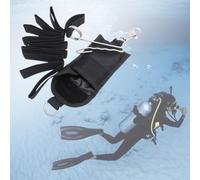 Yhenlovtt Jon Line Kit de plongée avec crochet Deco Garvin et anneau en D pivotant 200 cm Ligne de sécurité pour plongeurs techniques et arrêts de décompression