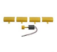Yhenlovtt Kit éducatif de générateur d'énergie éolienne avec sortie CC 0,01-5,5 V Mini éolienne verticale Ensemble d'assemblage pour l'apprentissage des sciences