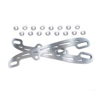 Yhenlovtt Lame de rechange en acier inoxydable pour patins à roulettes, accessoires de rénovation pour patins à roues alignées, couleur grise (argent)