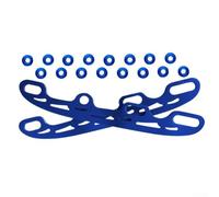 Yhenlovtt Lame de rechange en acier inoxydable pour patins à roulettes, accessoires de rénovation pour patins à roues alignées, gris (bleu)