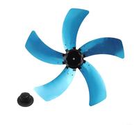 Yhenlovtt Lame de ventilateur électrique à alésage rond de 45,7 cm en aluminium - Design à 5 lames avec couvercle d'écrou pour système de refroidissement à domicile