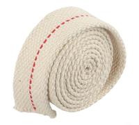 Yhenlovtt Lanterne d'urgence pour la randonnée en plein air pour plus éclairage lanterne 1 m en coton blanc brûleur à huile mèche plate camping mèche coton kérosène et lampe (25 cm x 1 m)