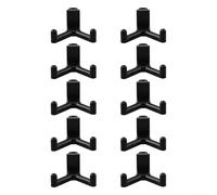 Yhenlovtt Lifetime Shed Accessories - Crochets à outils en plastique pour revêtement vertical, construction ABS, design incurvé large, rangement polyvalent, lot de 5/10 pièces (10 pièces)