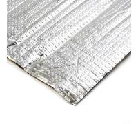 Yhenlovtt Lot de 10 feuilles de tapis d'insonorisation pour voitures, camionnettes et camping-cars avec revêtement en aluminium ignifuge - Insula automobile imperméable 5 mm