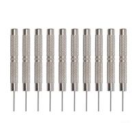Yhenlovtt Lot de 10 outils de retrait de goupilles de bracelet de montre avec poinçons en fer de 0,7 à 1,0 mm pour enlever et ajuster les maillons de montre, outil manuel pour réparation de bijoux
