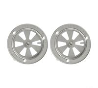 Yhenlovtt Lot de 2 amortisseurs d'échappement de rechange en acier inoxydable pour grille d'aération et barbecue