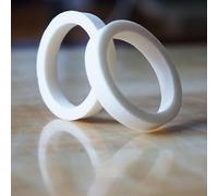 Yhenlovtt Lot de 2 bagues de rechange en mousse pour joint d'huile avant - 32 mm de diamètre - Blanc - 5 ml (35 mm)