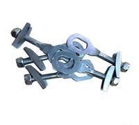 Yhenlovtt Lot de 2 boulons de réglage pour tendeur de chaîne de vélo avec écrou de joint intérieur, vis serrées en acier pour vélos de navette, 60 x 6 mm SI