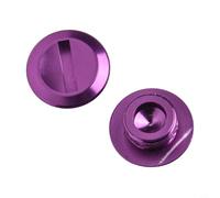 Yhenlovtt - Lot de 2 cache-boutons en alliage pour moulinet Revo Alc Ltx Ib73 - Poignée noire de rechange en aluminium - Rouge PU (violet)