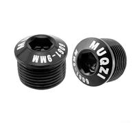 Yhenlovtt Lot de 2 capuchons M14xp10 en alliage d'aluminium anti-poussière de 14 mm pour pédales et vélos de montagne compatibles avec 9 à 16 et plus (9 mm)