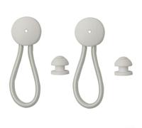 Yhenlovtt Lot de 2 cordons de serrage avec bouton pour tente, bateau, yacht, housse de camping-car - Clip de cordon élastique compatible avec équipement de camping, marine, camion, auvents de voiture