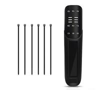 Yhenlovtt Lot de 2 garde-boue pour vélo avec design de 9 cm de large pour protection des roues avant et arrière compatibles avec la plupart des vélos, comprend des attaches de câble en nylon (noir)