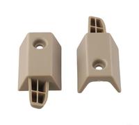 Yhenlovtt Lot de 2 loquets de rideau de coffre pour Land Rover compatibles avec LR012846 LR012845 LR012847 - Pièces de rechange en ABS beige et noir (beige)