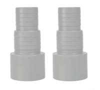 Yhenlovtt Lot de 2 raccords de tuyau de piscine de 50 mm avec raccord intérieur de 32 mm/38 mm, adaptateur de buse de tuyau en ABS durable pour systèmes de piscine de 800 W, pour une installation