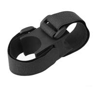 Yhenlovtt Lot de 2 supports de lampe frontale en caoutchouc noir pour vélo avec pivot rotatif pour VTT route pour vélo support lampe torche clip