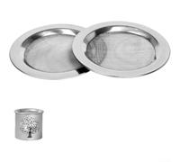 Yhenlovtt Lot de 2 tamis d'aromathérapie de 10 cm de diamètre en acier inoxydable 304 avec filtre à mailles fines pour encens cendres, convient pour un usage domestique