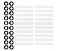 Yhenlovtt Lot de 20 manchons de charnière de porte de garage de 80 mm avec roulements pour un fonctionnement silencieux et un mouvement fluide de la porte de garage