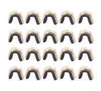 Yhenlovtt Lot de 20 pinces de positionnement en laiton pour archery - Encoches en cuivre pour un placement précis des flèches (noir)