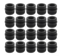 Yhenlovtt Lot de 20 tampons en caoutchouc pour table de football - 24 x 29 mm - Noir - En plastique - Pour baby-foot - Standard - Pour tables