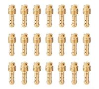 Yhenlovtt Lot de 21 jets de carburateur pour Mikuni VM/TM/TMX VM22/210 AX100 EN GN - Jets de mesure de carburant en cuivre 5 x 0,8 mm compatibles avec Motorc