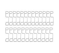 Yhenlovtt Lot de 25 cales de clôture en acier inoxydable - Réduit le bruit de cliquetis - Facile à installer - Pour clôtures de jardin en plein air - Stabilité et silence