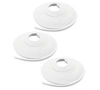 Yhenlovtt Lot de 3 verrous de revêtement de piscine de 36,6 m pour piscine Inground Plus hors sol pour Tshape avec rangées et 3 formats de barbes parallèles Installation simple Blanc de Pla