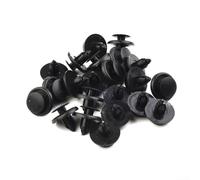 Yhenlovtt Lot de 30 rivets à goupille de poussée automobile en plastique noir pour garniture de panneau de portière de voiture, diamètre du trou de 7 mm