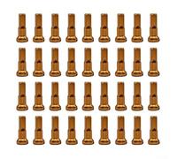 Yhenlovtt Lot de 36 écrous de rayon de vélo en alliage d'aluminium faciles à transporter 14 mm pour 14 g pour rayons de vélo ayant des rayons de 2 mm de diamètre (doré)