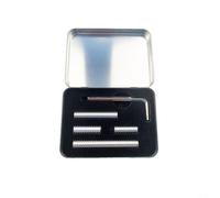 Yhenlovtt Lot de 4 boulons de poids en métal pour queue de billard avec boîte de rangement pour arche de billard 5,7 g/14,2 g/28,3 g/42,5 g - Boulons de poids noirs et argentés