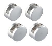 Yhenlovtt Lot de 4 clips de fixation pour miroir, coins de miroir en métal pour fixer un miroir en verre de salle de bain, accrocher des photos
