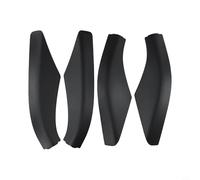 Yhenlovtt Lot de 4 coques d'extrémité de rail de toit pour Freelander 2 2006-2014 - Noir ABS - Housses de rechange avec installation rapide