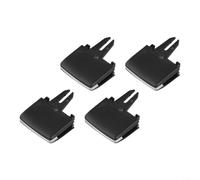 Yhenlovtt Lot de 4 languettes d'aération de climatisation pour W166 X166 ML350 ML550 GL350 GL450 GL550 GLS 2012-2017, avant arrière gauche et droite, noir ABS PC