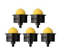 Yhenlovtt Lot de 5 ampoules carburateur pour tondeuse à gazon Garden 5 Fuel Plus en caoutchouc et plastique pour souffleurs de rechange pour pompe Fxrm - Primer moteur et noir intérieur plus jaune